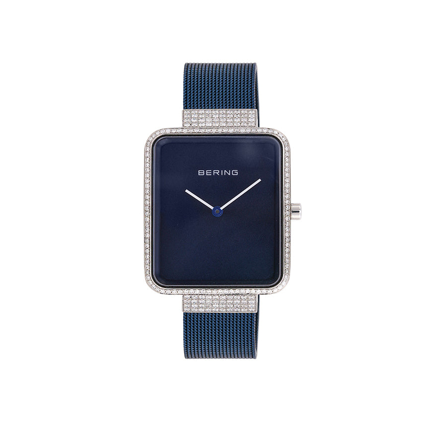 Bering max Rene Blue Analog Natural Diamond Studded Bering Watch