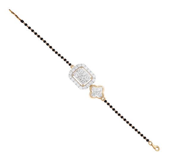 Radiant Shape Round Natural Diamond Women Tanmaniya Bracelet