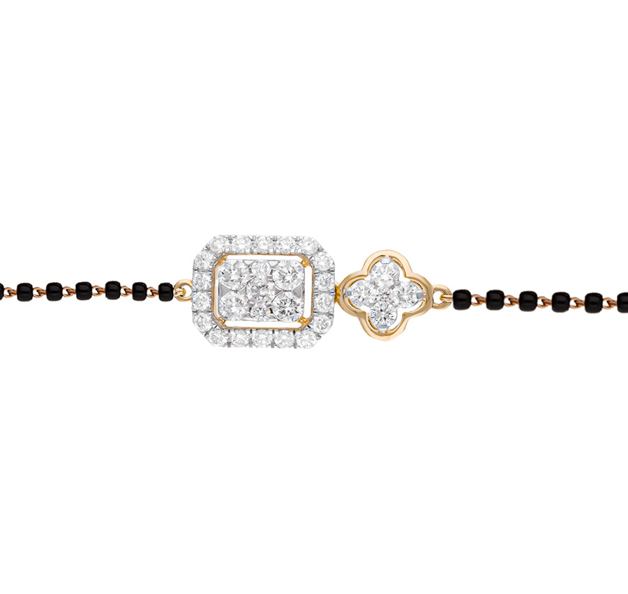 Radiant Shape Round Natural Diamond Women Tanmaniya Bracelet