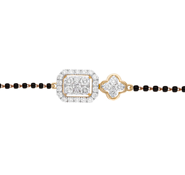 Radiant Shape Round Natural Diamond Women Tanmaniya Bracelet