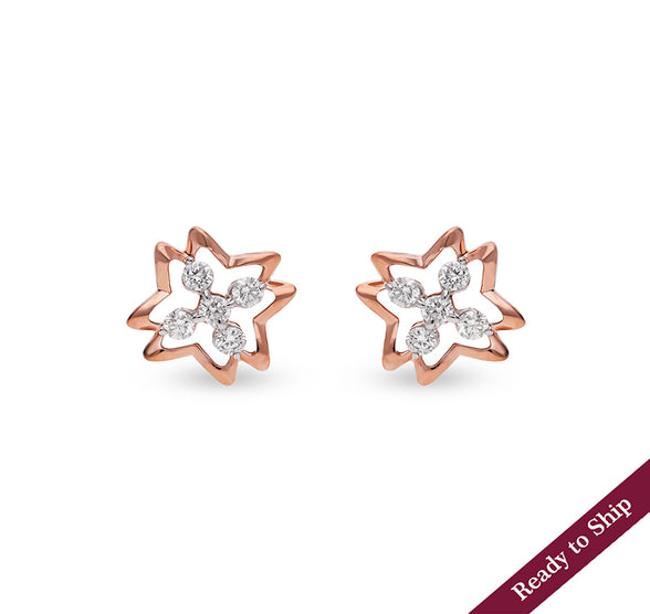 Luminary Quinate Delightful Diamond Stud Earrings