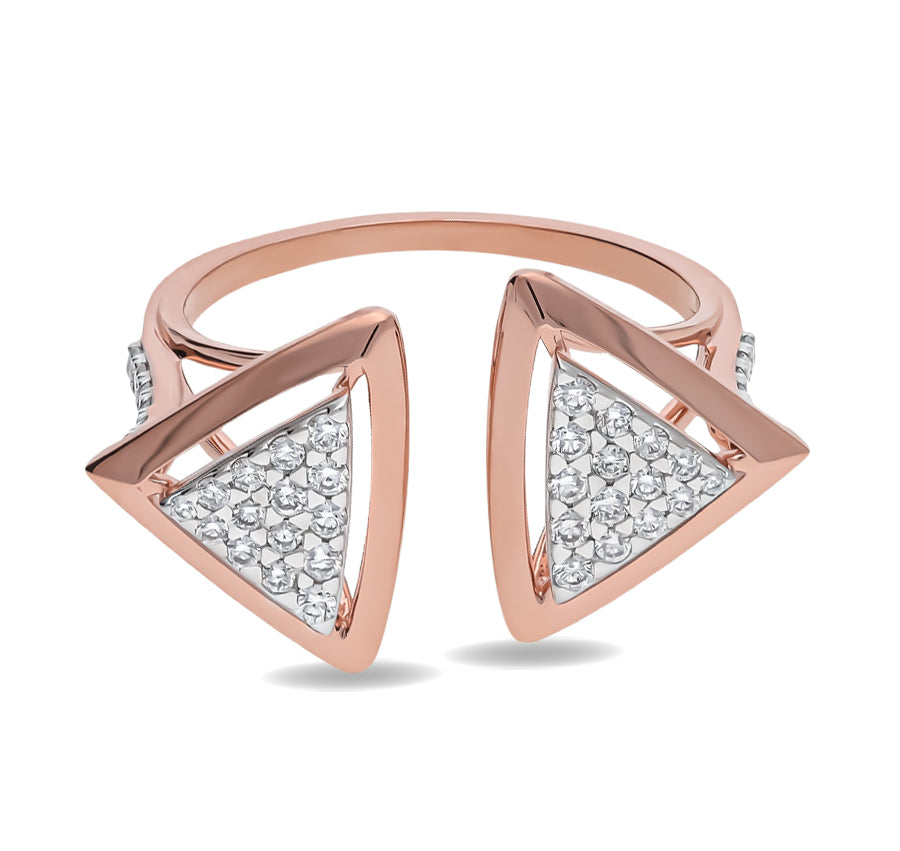 The Fay Top Open Rose Gold Ring