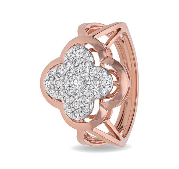Pasquale Bruni Round Natural Diamond Rose Gold Casual Ring