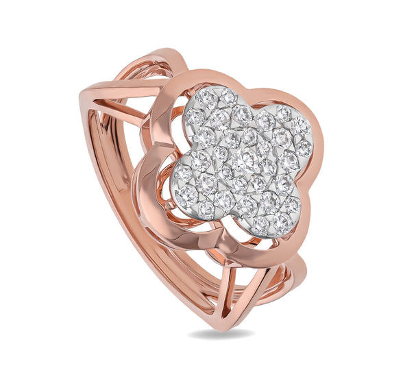 Pasquale Bruni Round Natural Diamond Rose Gold Casual Ring