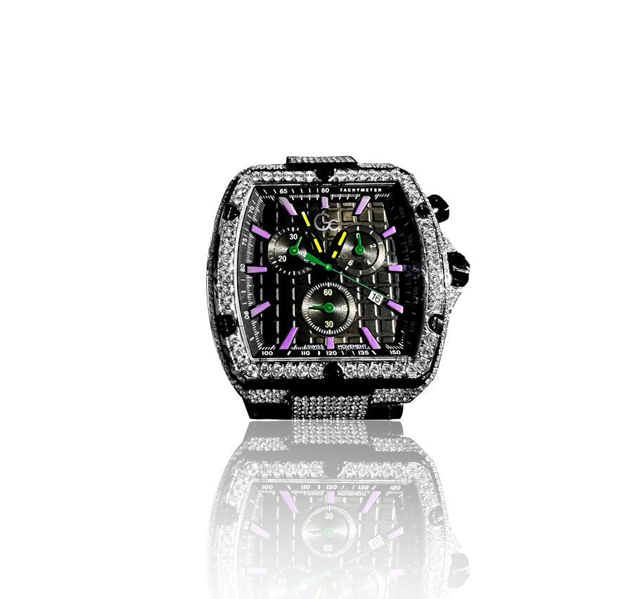 GC Spirit Tonneau Limited Edition Natural Diamond Studded Watch
